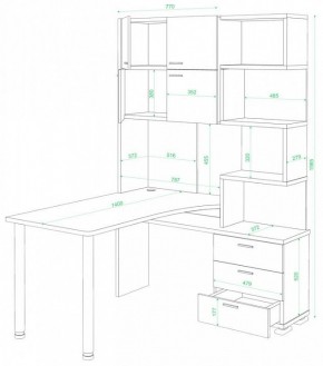 Стол компьютерный Домино нельсон СР-500М/140 в Краснокамске - krasnokamsk.mebel24.online | фото 2