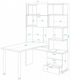 Стол компьютерный Домино нельсон СР-500М/190 в Краснокамске - krasnokamsk.mebel24.online | фото 2