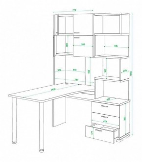 Стол компьютерный Домино нельсон СР-500М140 в Краснокамске - krasnokamsk.mebel24.online | фото 3