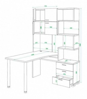Стол компьютерный Домино нельсон СР-500М140 в Краснокамске - krasnokamsk.mebel24.online | фото 3
