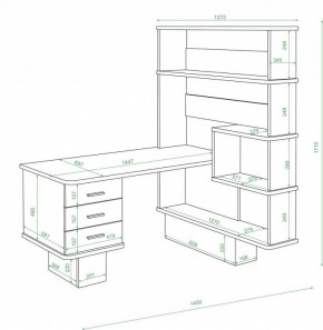 Стол компьютерный Домино нельсон СР-520 в Краснокамске - krasnokamsk.mebel24.online | фото 2