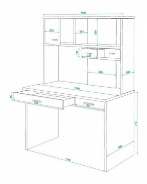 Стол компьютерный Домино СК-60 в Краснокамске - krasnokamsk.mebel24.online | фото 2