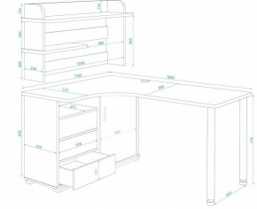 Стол компьютерный Домино СР-145М в Краснокамске - krasnokamsk.mebel24.online | фото 2