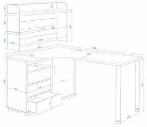Стол компьютерный Домино СР-145М в Краснокамске - krasnokamsk.mebel24.online | фото 3