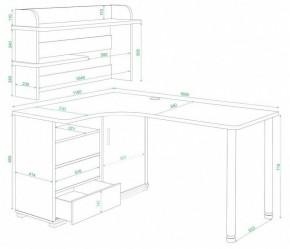 Стол компьютерный Домино СР-145М в Краснокамске - krasnokamsk.mebel24.online | фото 2