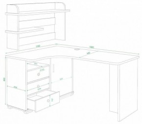 Стол компьютерный Домино СР-165 в Краснокамске - krasnokamsk.mebel24.online | фото 2