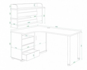 Стол компьютерный Домино СР-165М в Краснокамске - krasnokamsk.mebel24.online | фото 2