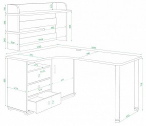 Стол компьютерный Домино СР-165М в Краснокамске - krasnokamsk.mebel24.online | фото 3