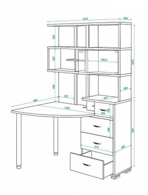 Стол компьютерный Домино СР-320 в Краснокамске - krasnokamsk.mebel24.online | фото 5