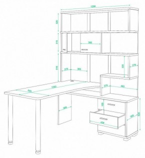 Стол компьютерный Домино СР-420/130 в Краснокамске - krasnokamsk.mebel24.online | фото 2