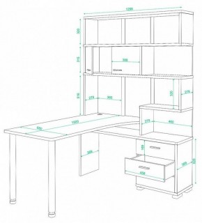 Стол компьютерный Домино СР-420/150 в Краснокамске - krasnokamsk.mebel24.online | фото 2