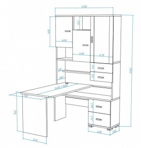 Стол компьютерный Домино СР-620/140 в Краснокамске - krasnokamsk.mebel24.online | фото 3