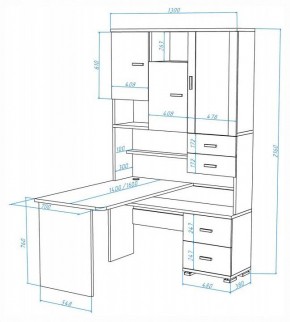 Стол компьютерный Домино СР-620-160 в Краснокамске - krasnokamsk.mebel24.online | фото 2