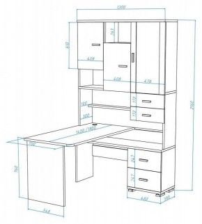 Стол компьютерный Домино СР-620/180 в Краснокамске - krasnokamsk.mebel24.online | фото 2