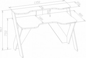 Стол компьютерный КСТ-118 в Краснокамске - krasnokamsk.mebel24.online | фото 3