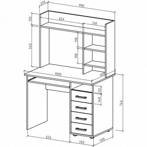 Стол компьютерный Остин-11К в Краснокамске - krasnokamsk.mebel24.online | фото 2