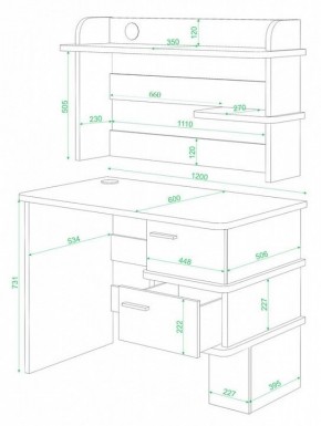 Стол компьютерный СД-15 в Краснокамске - krasnokamsk.mebel24.online | фото 2