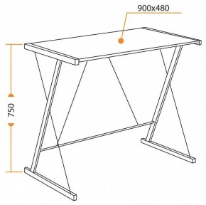 Стол компьютерный WD-09 в Краснокамске - krasnokamsk.mebel24.online | фото 6