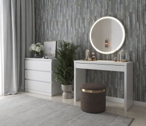Стол косметический Энкель 100 белый в Краснокамске - krasnokamsk.mebel24.online | фото 4