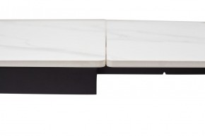 Стол LIVORNO 180 MATT WHITE MARBLE SOLID CERAMIC / BLACK, ®DISAUR в Краснокамске - krasnokamsk.mebel24.online | фото 3