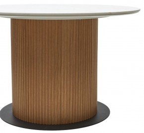 Стол MESA D120 цвет БЕЛЫЙ МРАМОР M326 / Каркас OAK, ®DISAUR в Краснокамске - krasnokamsk.mebel24.online | фото 6