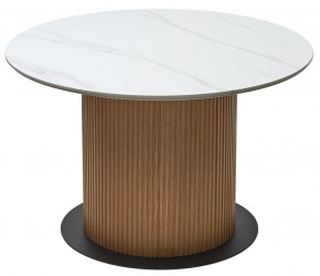 Стол MESA D120 цвет БЕЛЫЙ МРАМОР M326 / Каркас OAK, ®DISAUR в Краснокамске - krasnokamsk.mebel24.online | фото 7