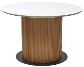 Стол MESA D120 цвет БЕЛЫЙ МРАМОР M326 / Каркас OAK, ®DISAUR в Краснокамске - krasnokamsk.mebel24.online | фото 9