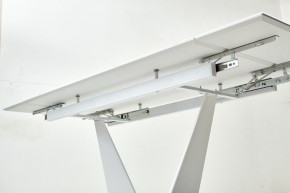 Стол Ниагара 140 БЕЛЫЙ МРАМОР, стекло / БЕЛЫЙ, М-City в Краснокамске - krasnokamsk.mebel24.online | фото 5