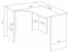 Стол письменный Домино Lite СКЛ-Угл120 в Краснокамске - krasnokamsk.mebel24.online | фото 3