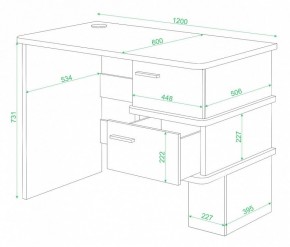 Стол письменный Домино СД-15 в Краснокамске - krasnokamsk.mebel24.online | фото 2