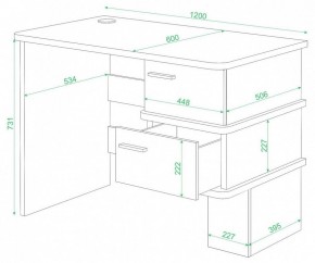 Стол письменный Домино СД-15 С в Краснокамске - krasnokamsk.mebel24.online | фото 2