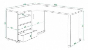 Стол письменный Домино СР-145СМ в Краснокамске - krasnokamsk.mebel24.online | фото 5