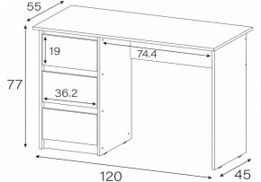 Стол письменный Идена в Краснокамске - krasnokamsk.mebel24.online | фото 4