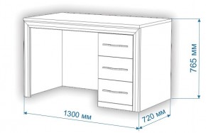 Стол письменный Нобиле СтЯ130 в Краснокамске - krasnokamsk.mebel24.online | фото 2