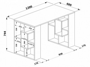 Стол письменный СПм-15 в Краснокамске - krasnokamsk.mebel24.online | фото 3
