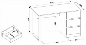 Стол письменный СПм-205 в Краснокамске - krasnokamsk.mebel24.online | фото 4