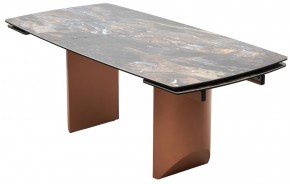 Стол ПУАНТО 200 TITANIUM LAWA NERO, керамика / МЕДЬ каркас М-City в Краснокамске - krasnokamsk.mebel24.online | фото 8