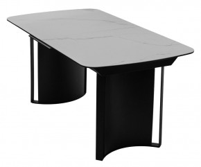Стол RASMUS 160 TL-45 Белый мрамор, испанская керамика / черный каркас, ®DISAUR в Краснокамске - krasnokamsk.mebel24.online | фото 3