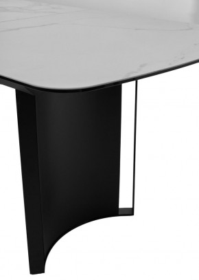 Стол RASMUS 160 TL-45 Белый мрамор, испанская керамика / черный каркас, ®DISAUR в Краснокамске - krasnokamsk.mebel24.online | фото 7