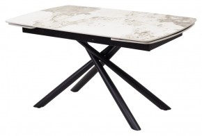 Стол RIVOLI 140 GLOSS LUXURY PANDORA SOLID CERAMIC / BLACK, ®DISAUR в Краснокамске - krasnokamsk.mebel24.online | фото 1
