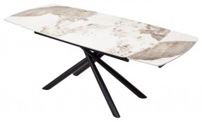 Стол RIVOLI 140 GLOSS LUXURY PANDORA SOLID CERAMIC / BLACK, ®DISAUR в Краснокамске - krasnokamsk.mebel24.online | фото 2