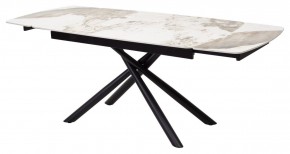 Стол RIVOLI 140 GLOSS LUXURY PANDORA SOLID CERAMIC / BLACK, ®DISAUR в Краснокамске - krasnokamsk.mebel24.online | фото 7