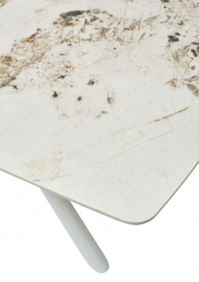 Стол RIVOLI 140 GLOSS LUXURY PANDORA SOLID CERAMIC / WHITE, ®DISAUR в Краснокамске - krasnokamsk.mebel24.online | фото 10
