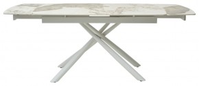 Стол RIVOLI 140 GLOSS LUXURY PANDORA SOLID CERAMIC / WHITE, ®DISAUR в Краснокамске - krasnokamsk.mebel24.online | фото 3