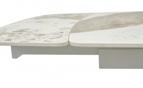 Стол RIVOLI 140 GLOSS LUXURY PANDORA SOLID CERAMIC / WHITE, ®DISAUR в Краснокамске - krasnokamsk.mebel24.online | фото 4