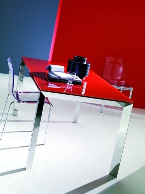 Стол SIRIO (42,38G) 110/150х75хН75 см (G093 LEGS/ M089 FRAME/C152 черн глянц ст) в Краснокамске - krasnokamsk.mebel24.online | фото