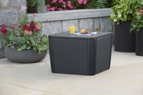 Стол-сундук Лузон Плюс (Luzon Plus Flat Wicker), графит в Краснокамске - krasnokamsk.mebel24.online | фото 1