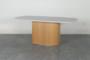 Стол TAMPA 180 цвет БЕЛЫЙ МРАМОР M326, керамика / Каркас OAK, ®DISAUR в Краснокамске - krasnokamsk.mebel24.online | фото 10