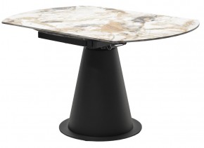 Стол TERAMO 135 GLOSS GRAND JADE SOLID CERAMIC, керамика, поворотн.механизм / Черный каркас, ®DISAUR в Краснокамске - krasnokamsk.mebel24.online | фото 10