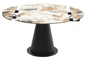 Стол TERAMO 135 GLOSS GRAND JADE SOLID CERAMIC, керамика, поворотн.механизм / Черный каркас, ®DISAUR в Краснокамске - krasnokamsk.mebel24.online | фото 14